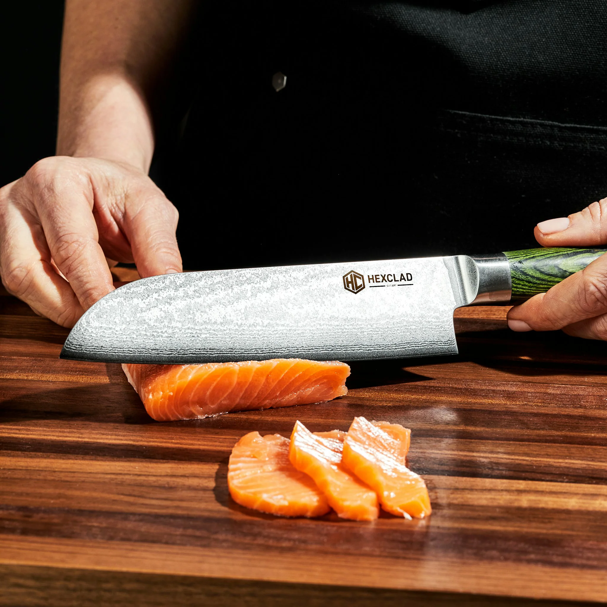 Essential Damascus Steel Knife Set, 6-pc (Green) - Image 5