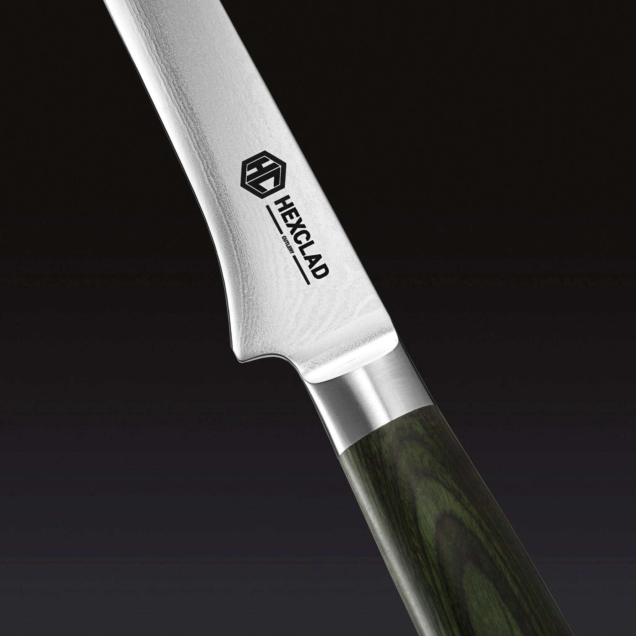 Damascus Steel Boning and Fillet Knife, 6" (15cm) - Image 3