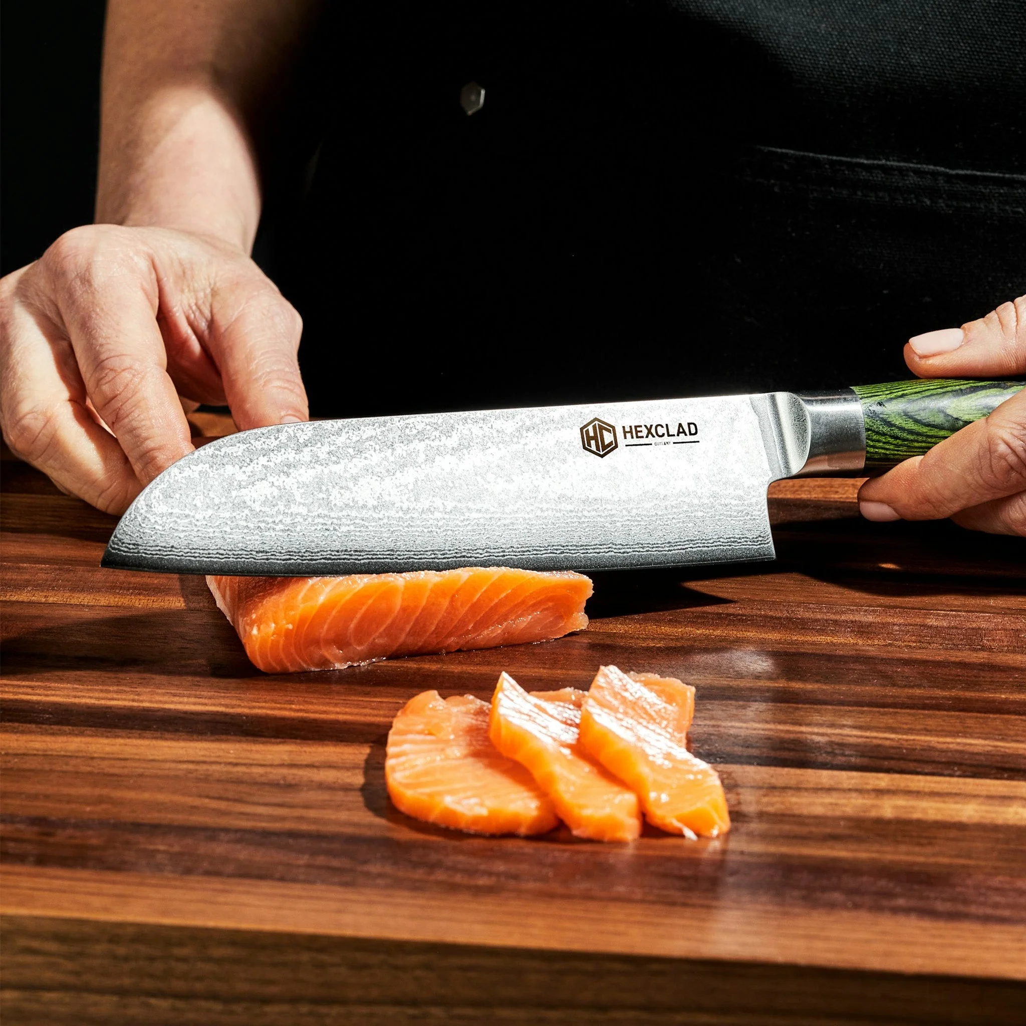 Damascus Steel Santoku Knife, 7" (17 cm) - Image 6